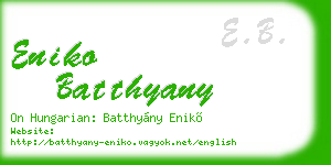 eniko batthyany business card
